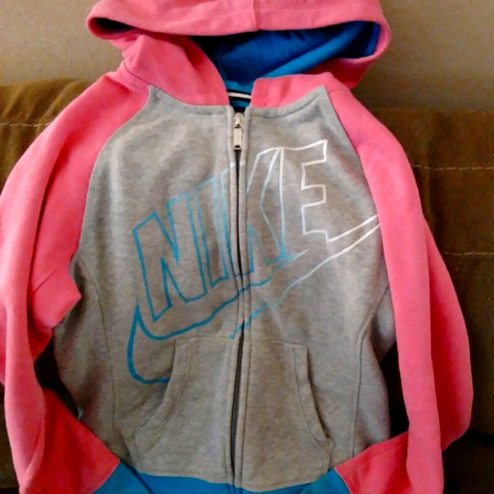 Nike Zip up. Little Girl M. EUC